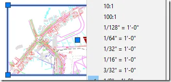 Ansichtsfenster mit Skalierungs- und Verschiebegriffen zur einfachen Bearbeitung