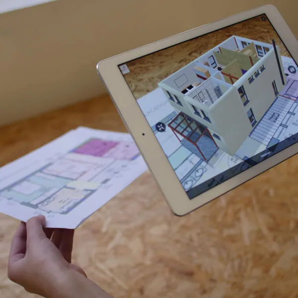 AR-Visualisierung eines Raumlayouts