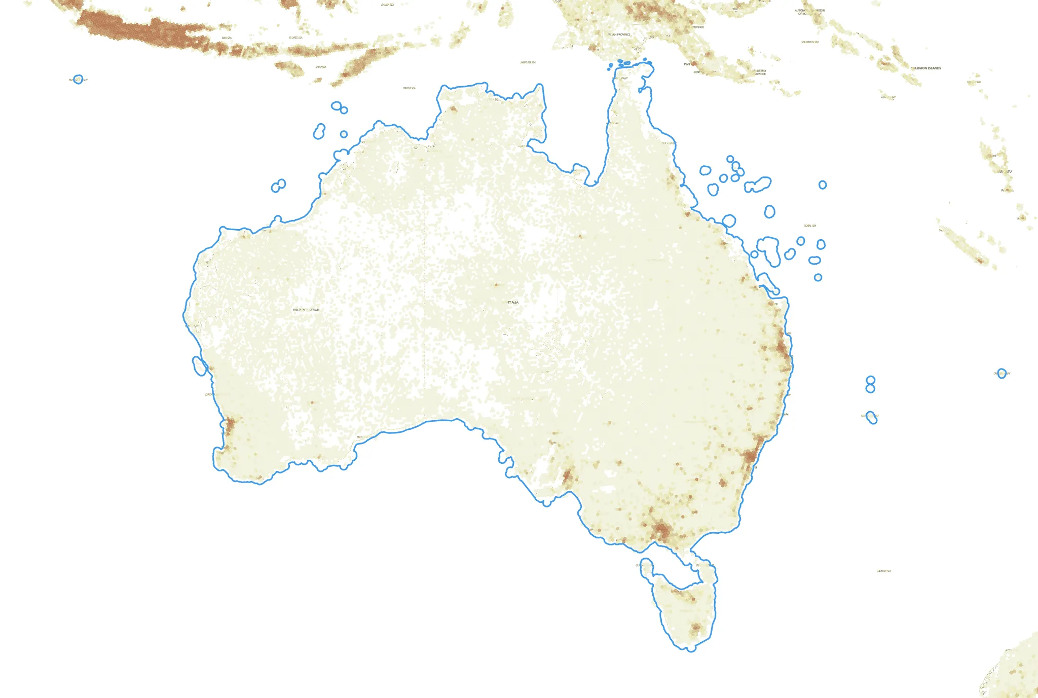 Australia Population Density