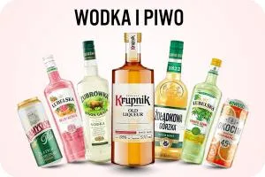 Auswahl an polnischen Spirituosen und Bierflaschen