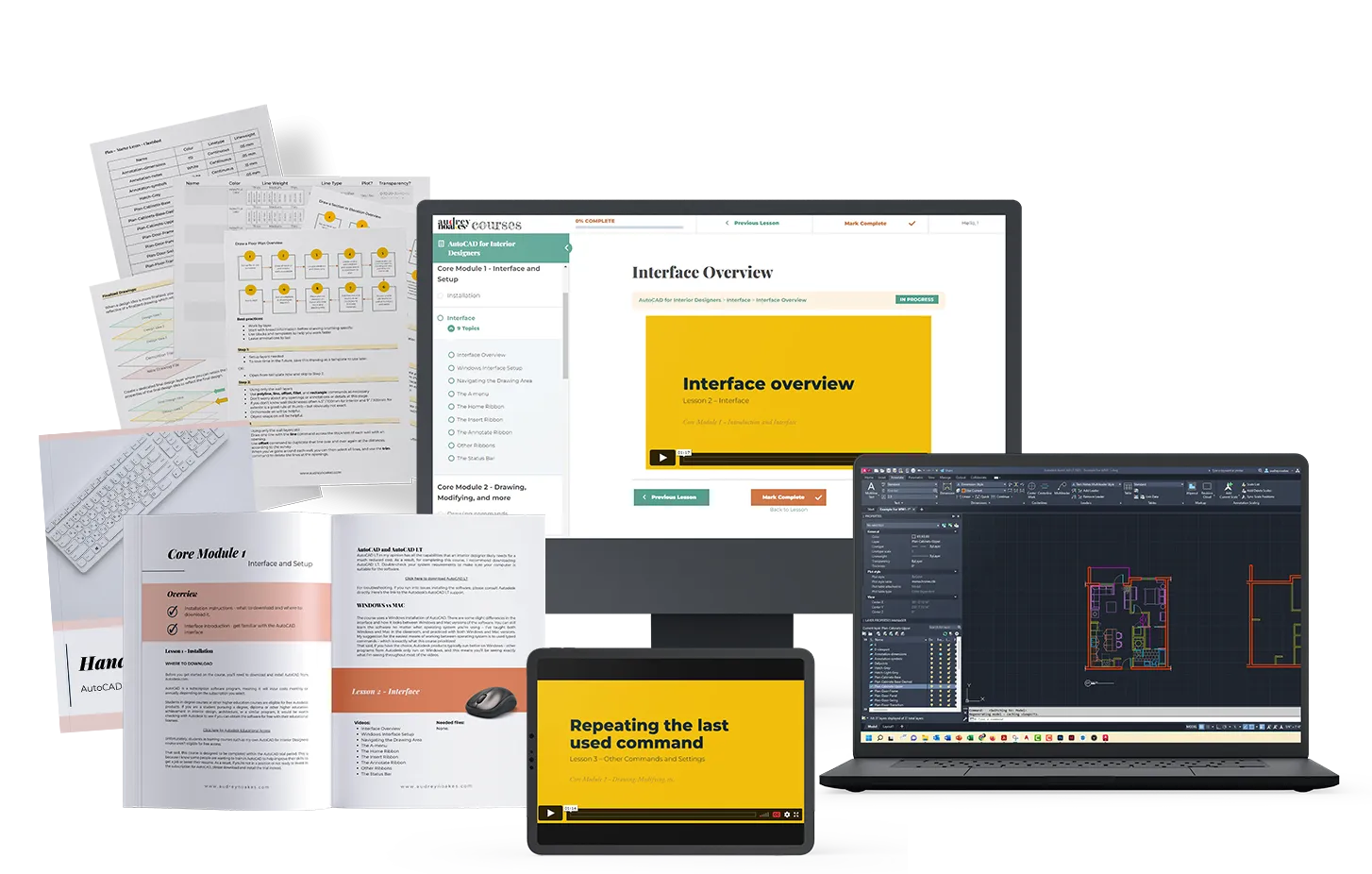 AutoCAD für Innenarchitekten - Mockup