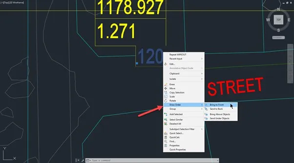 AutoCAD Text-Hintergrundmaske - Anpassen der Zeichenreihenfolge