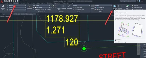 AutoCAD Text-Hintergrundmaske - Erstellen eines Wipeout-Objekts