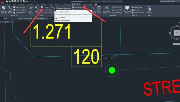 AutoCAD Text-Hintergrundmaske - Konvertierung zu MText