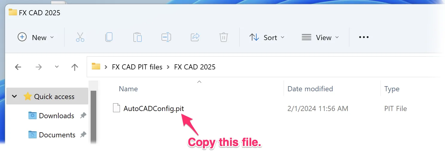 AutoCADConfig.pit-Datei