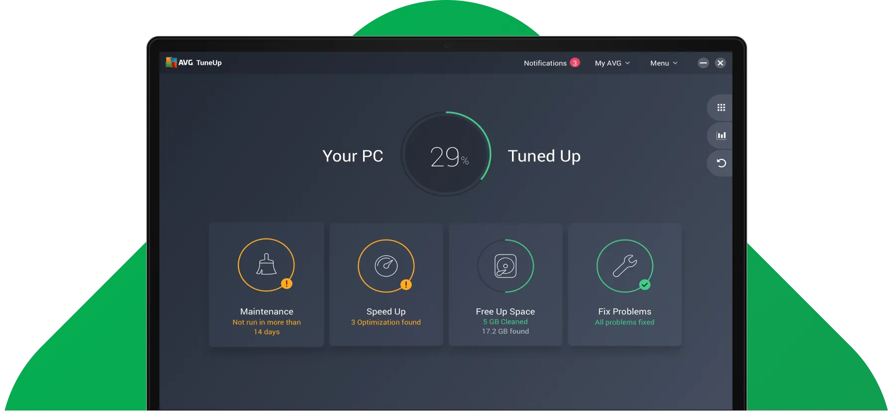 AVG TuneUp Software optimiert einen PC