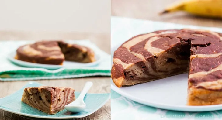 Bananenkuchen ohne Zucker und Ei, perfekt für eine gesunde Nascherei
