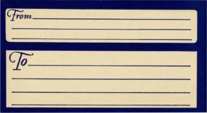 Bearbeitetes Vintage-Versandetikett mit Photoshop Elements