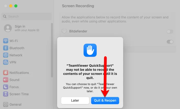 Beenden & Neustarten