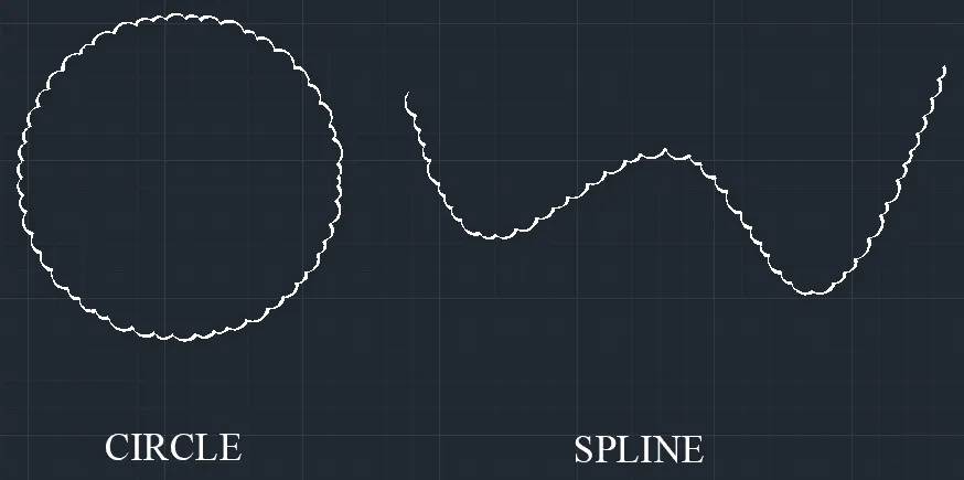 Beispiel einer objektdefinierten Revisionswolke in AutoCAD