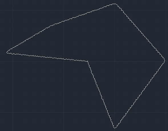 Beispiel einer polygonalen Revisionswolke in AutoCAD