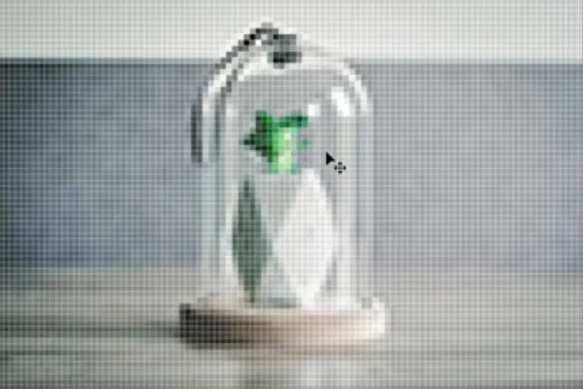 Beispiel eines Bildes mit niedriger Auflösung