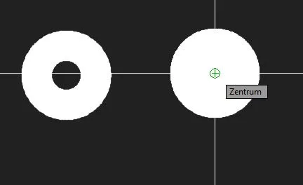 Beispiele für Ringe (Donuts) in AutoCAD mit unterschiedlichen Durchmessern