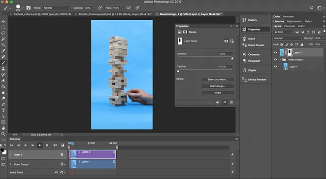 Bewegung in Photoshop isolieren