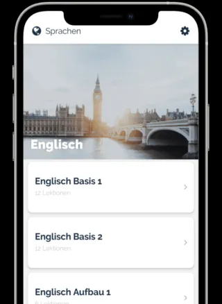 Bildschirmansicht der Jicki-App beim Englischlernen