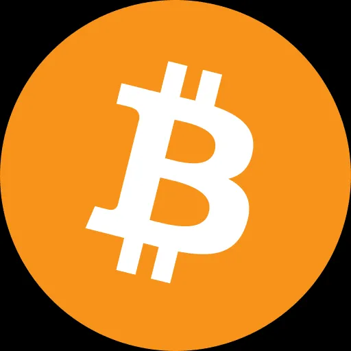 Bitcoin-Logo und Kursgrafik