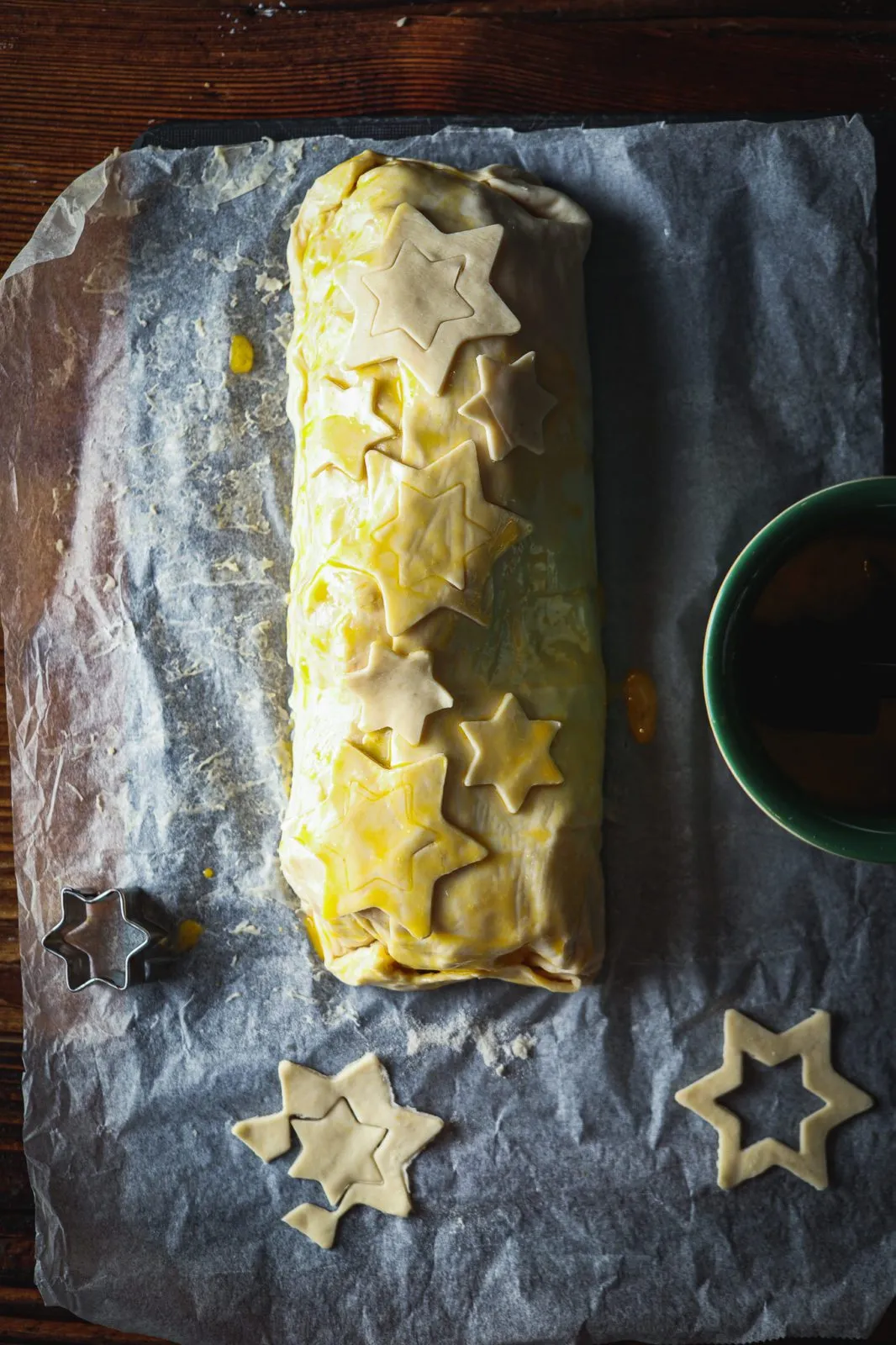 Blätterteig mit Verzierungen