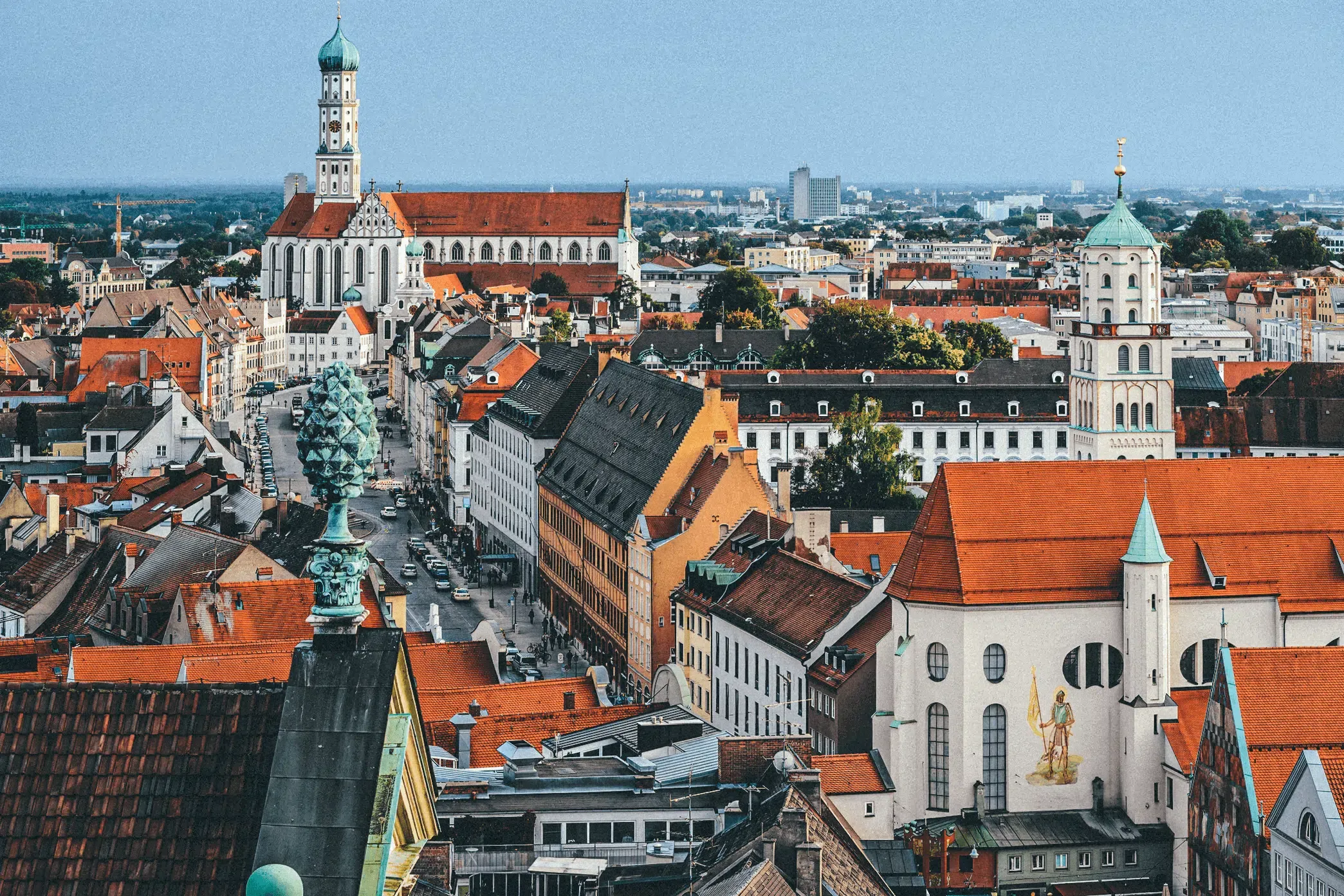 Blick über Augsburg