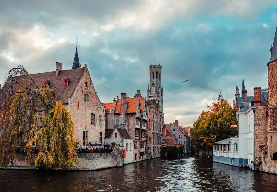 Brügge Kanäle im Herbst