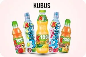 Bunte Vielfalt an Kubus Erfrischungsgetränken und Säften