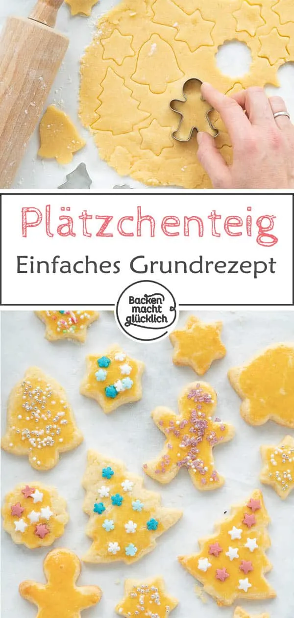Bunter Teller mit verschiedenen, liebevoll verzierten Weihnachtsplätzchen