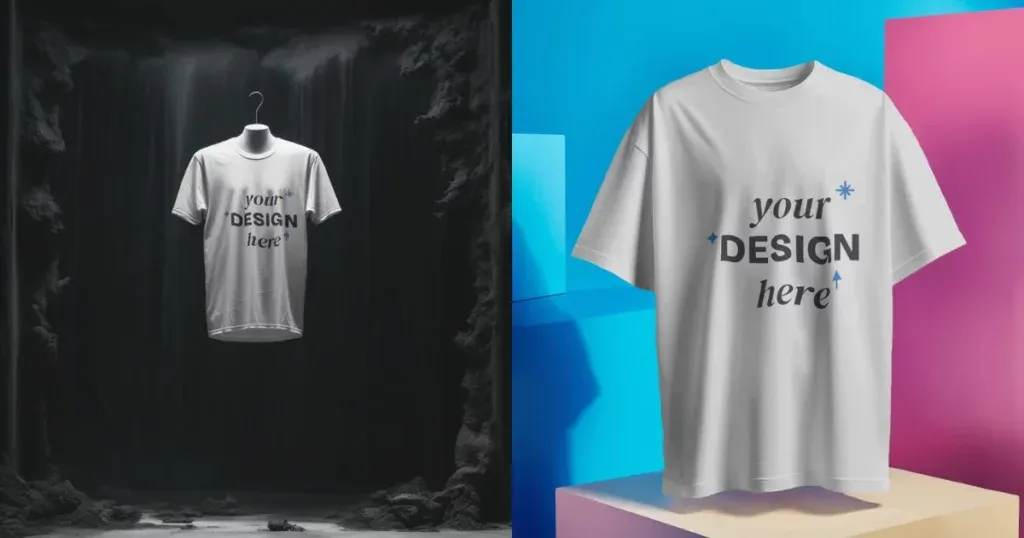 Büstenform-T-Shirt-Mockups von Mockey