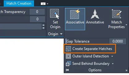 Button zum Trennen von Schraffuren im Schraffur-Editor