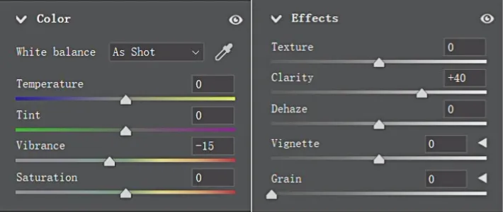Camera Raw Anpassung in Photoshop