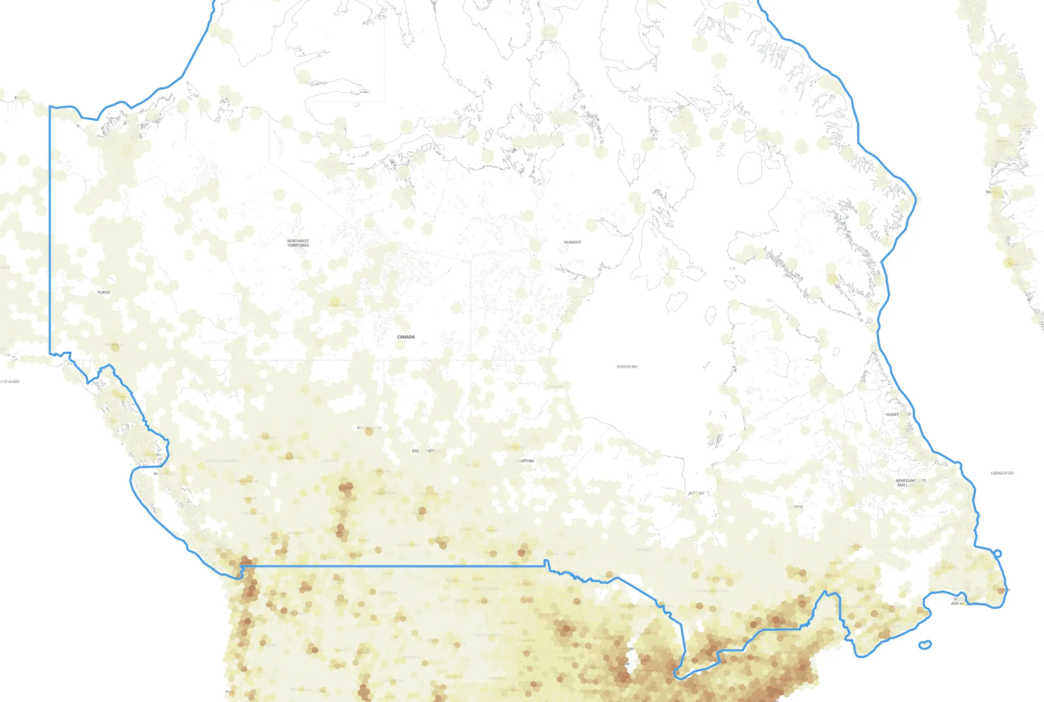 Canada Population Density