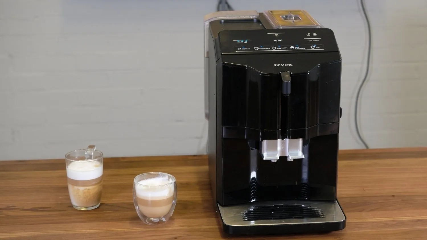 Cappuccino und Latte aus Siemens EQ.300