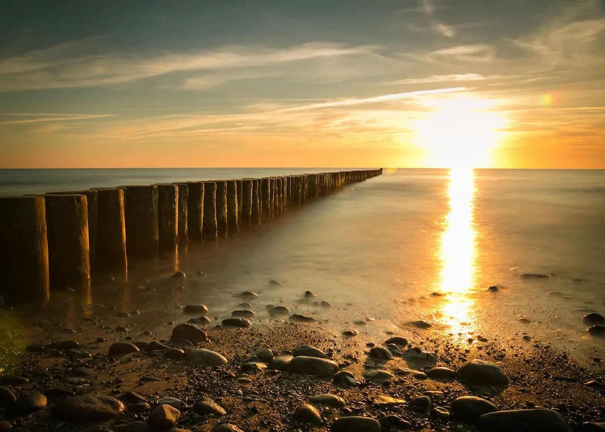 Darß Weststrand Sonnenuntergang