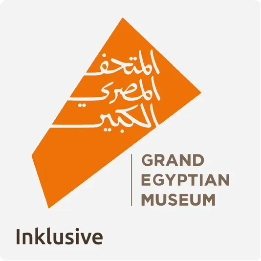 Das beeindruckende Grand Egyptian Museum nahe den Pyramiden von Gizeh