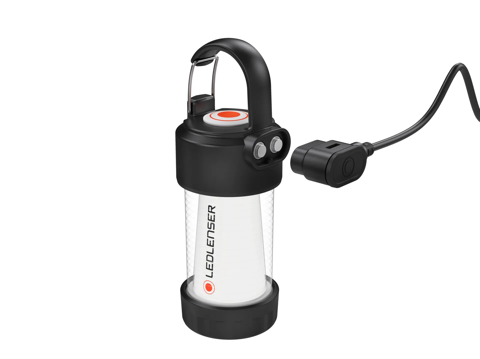 Das magnetische Ladesystem einer Reiselaterne, praktisch für unterwegs