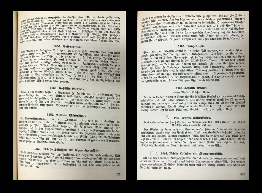 Das Rezept für Alice Urbachs charakteristische "Bridge-Bissen"