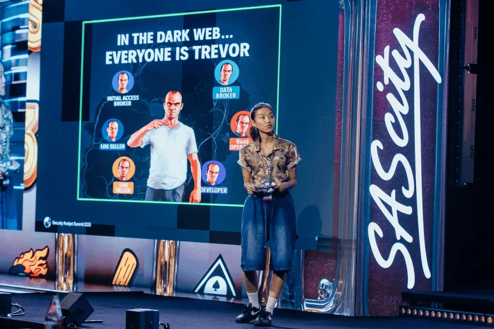 Dekoration im Stil von GTA Vice City beim SAS 2025