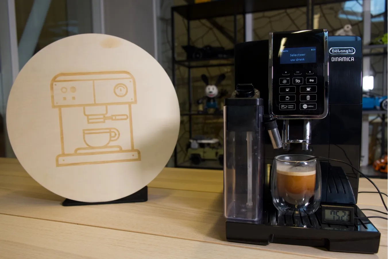 De'Longhi Dinamica ECAM 350.55.B Kaffeetemperatur-Test