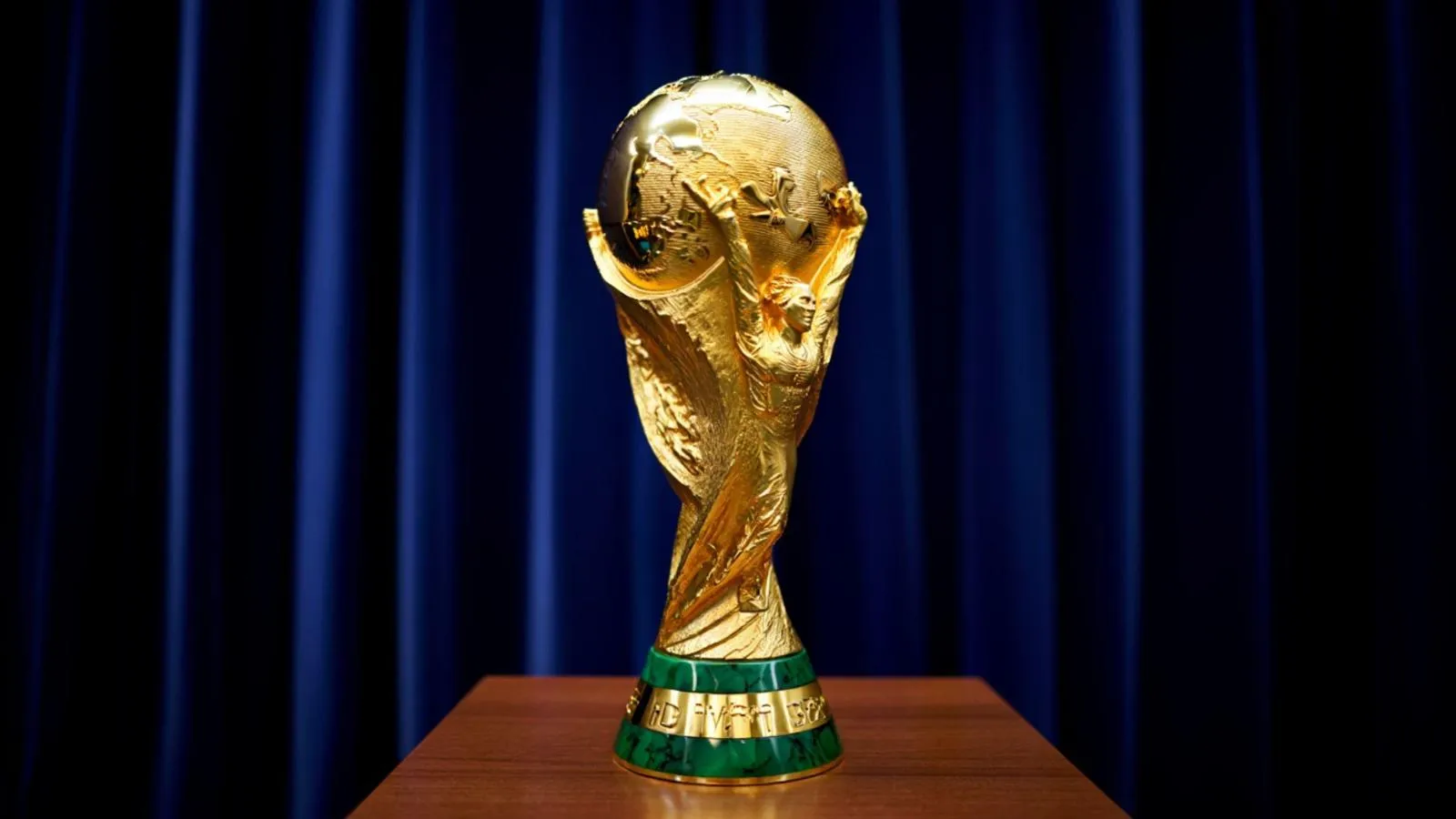 Der ikonische WM-Pokal, das begehrte Ziel aller teilnehmenden Mannschaften.