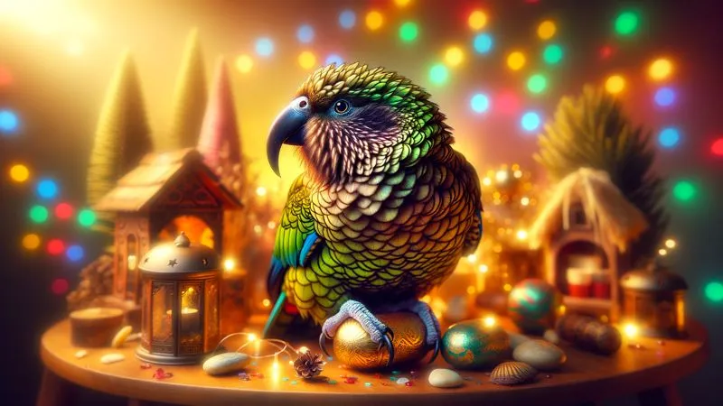 Der Kea als verspielter "Clown der Alpen"