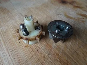 Detail der Rutschkupplung