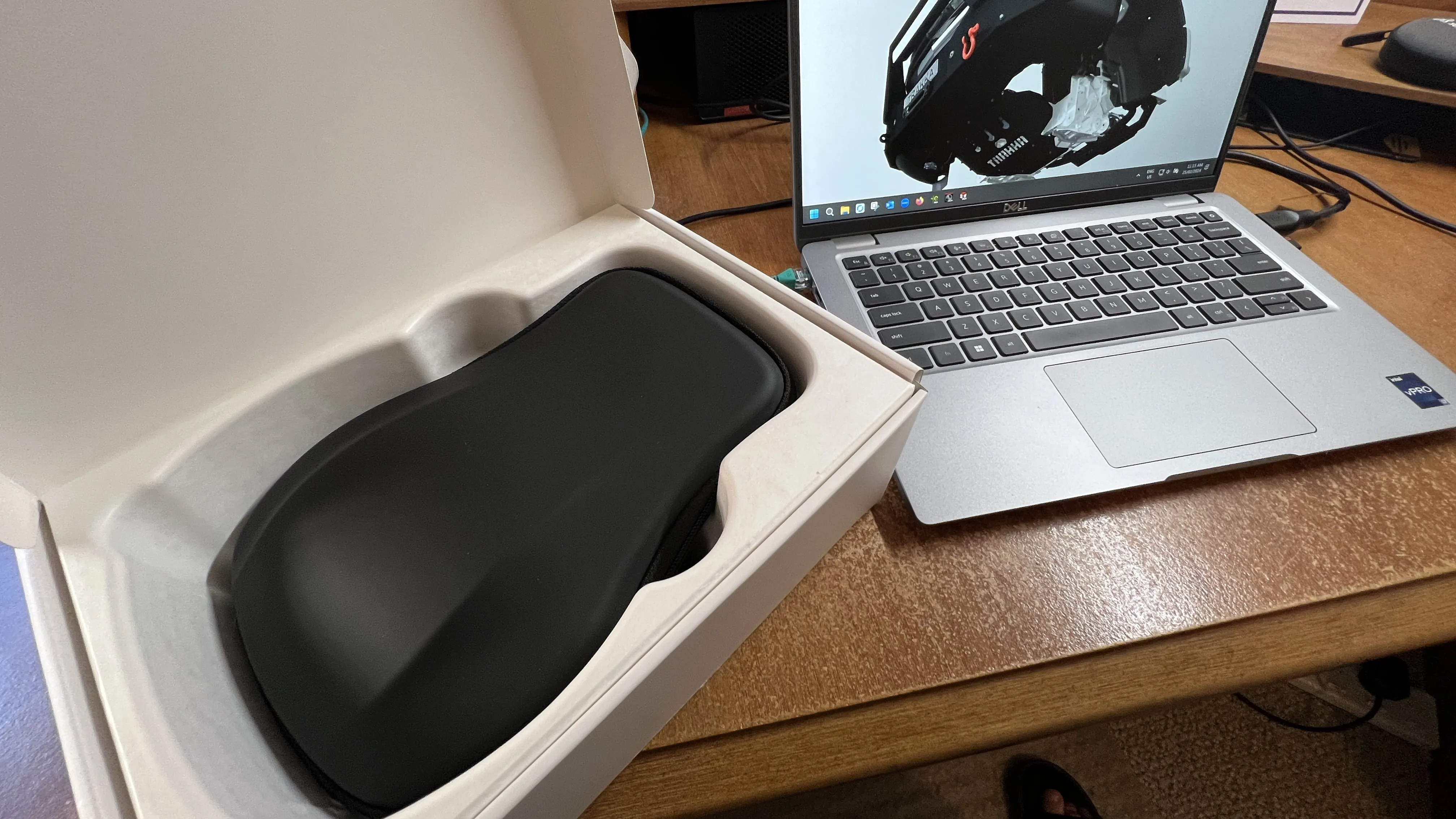 Detailansicht der Schutztasche für die SpaceMouse