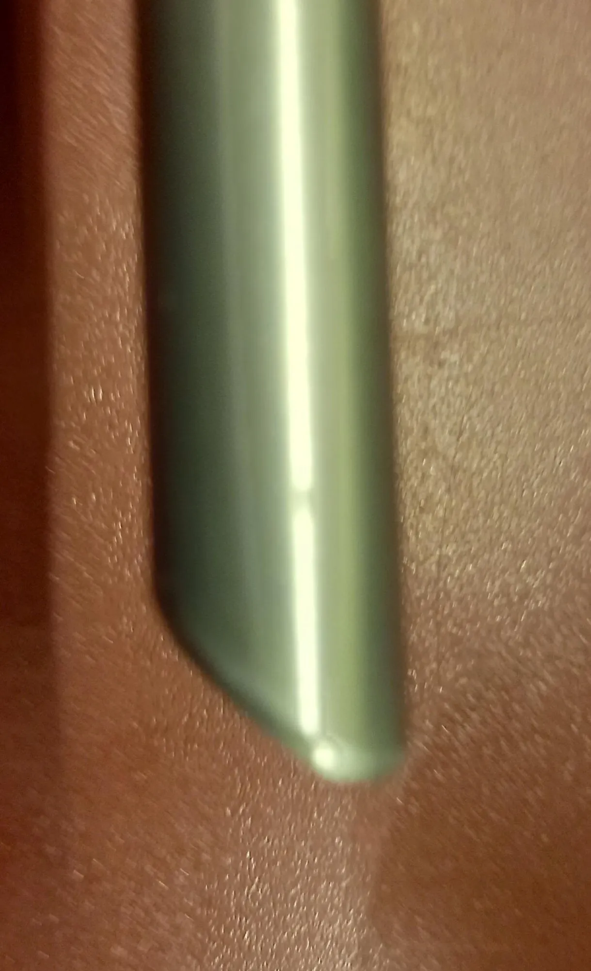 Die fertige Edelstahlscheibe mit fest verschweißtem Knetstab für den Umbau