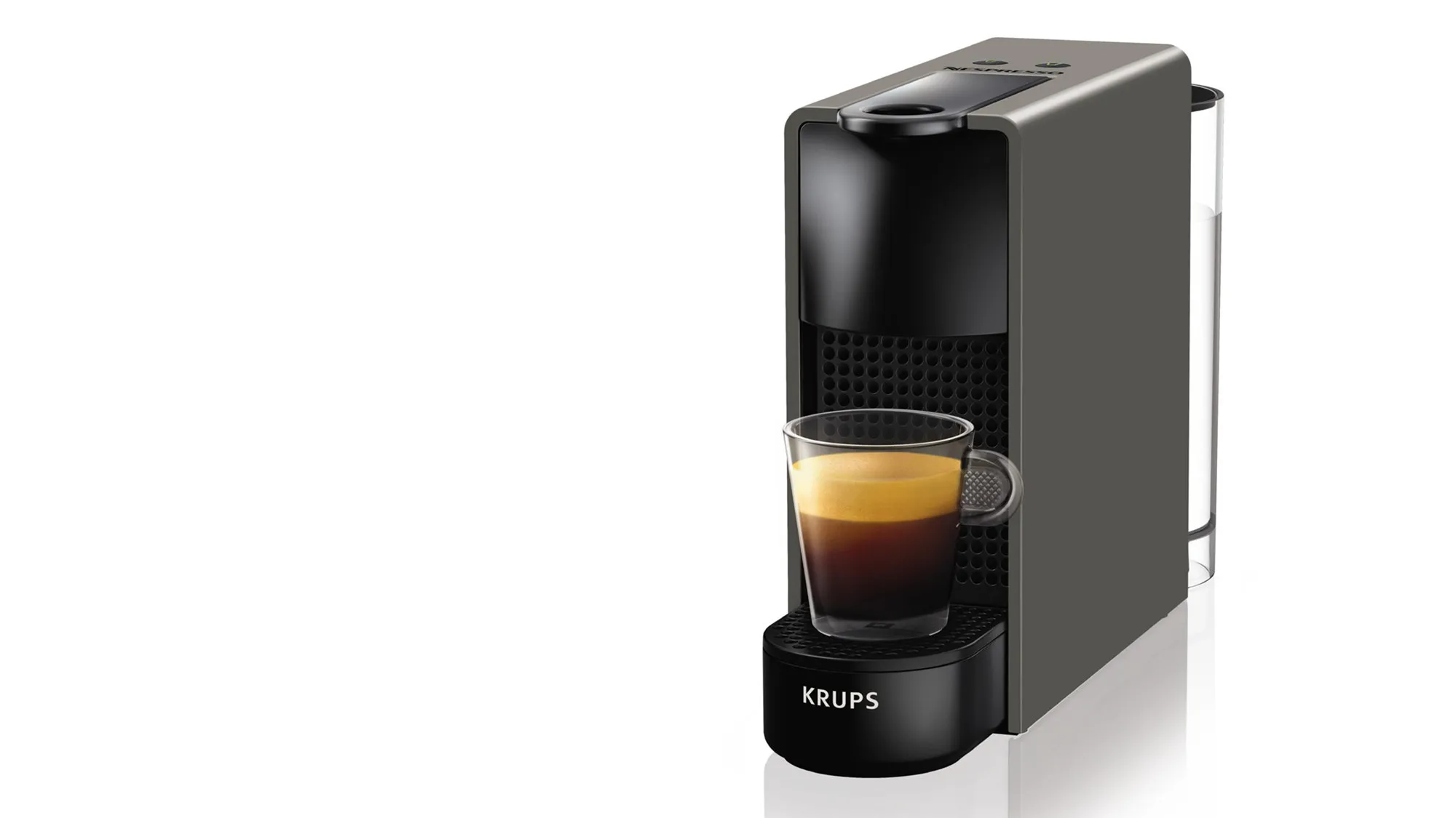 Die kompakte Kaffeekapselmaschine Krups XN 110 Nespresso Essenza Mini für 1–2 Tassen