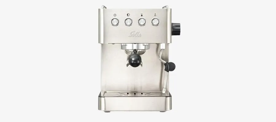 Die Solis Barista Gran Gusto 1014 in Aktion, bereit für die Espressozubereitung