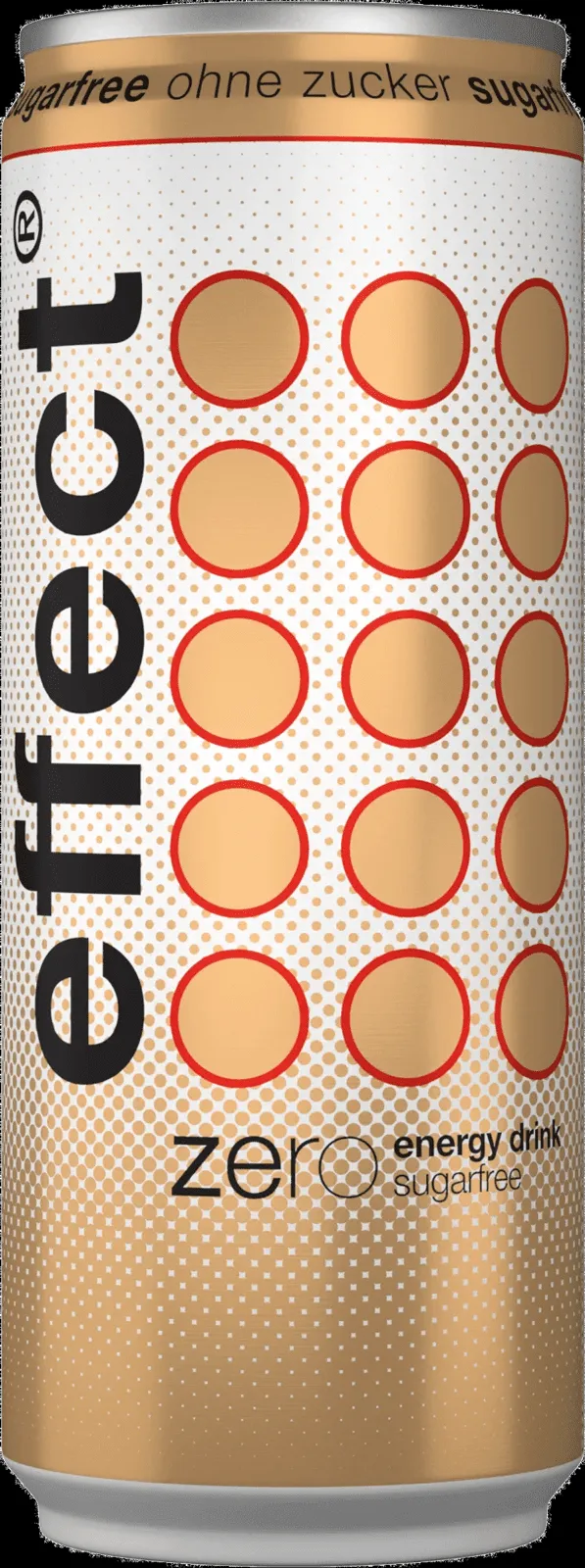 Dose Effect Energy Drink Zero mit dunkelblauem Design und Logo