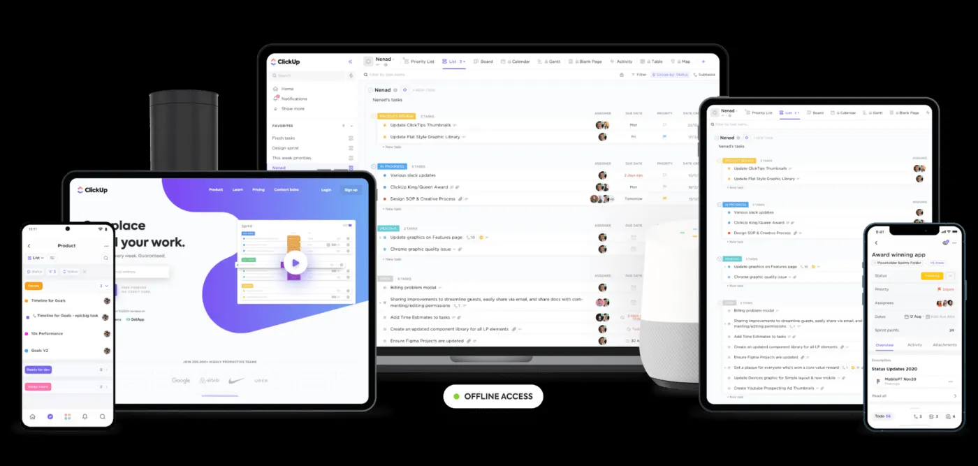Download ClickUp to your devices