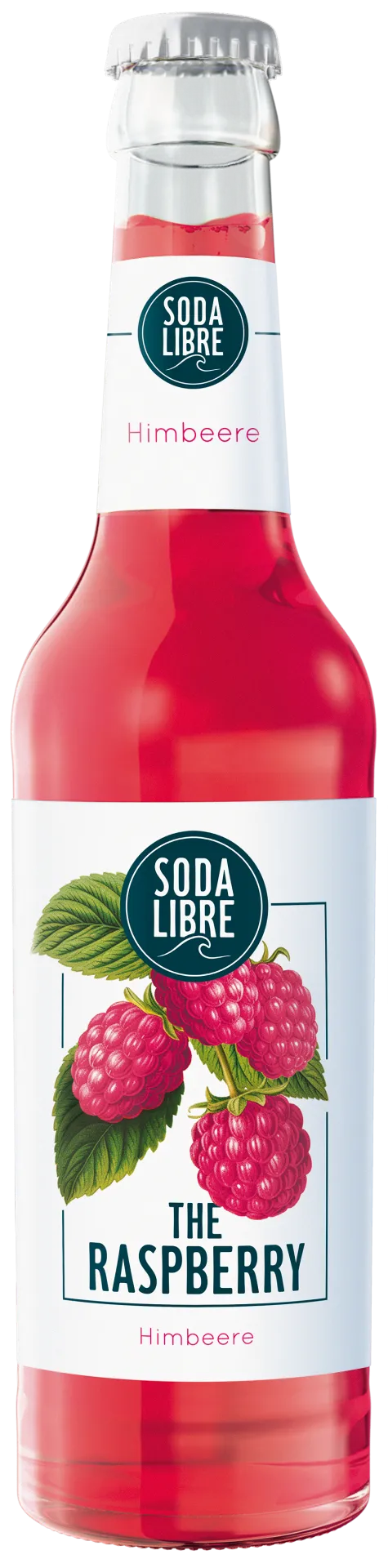 Drei Flaschen Soda Libre: The Raspberry, The Basil und The Grapefruit