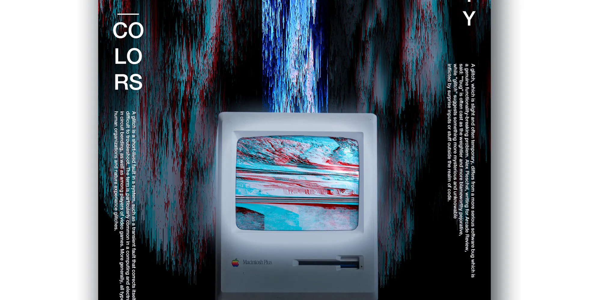 Drittes Beispiel eines Pixel-Sortier-Effekts mit hellen Farbübergängen, die fließende Formen erzeugen