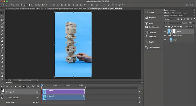 Ebenenmaske einblenden