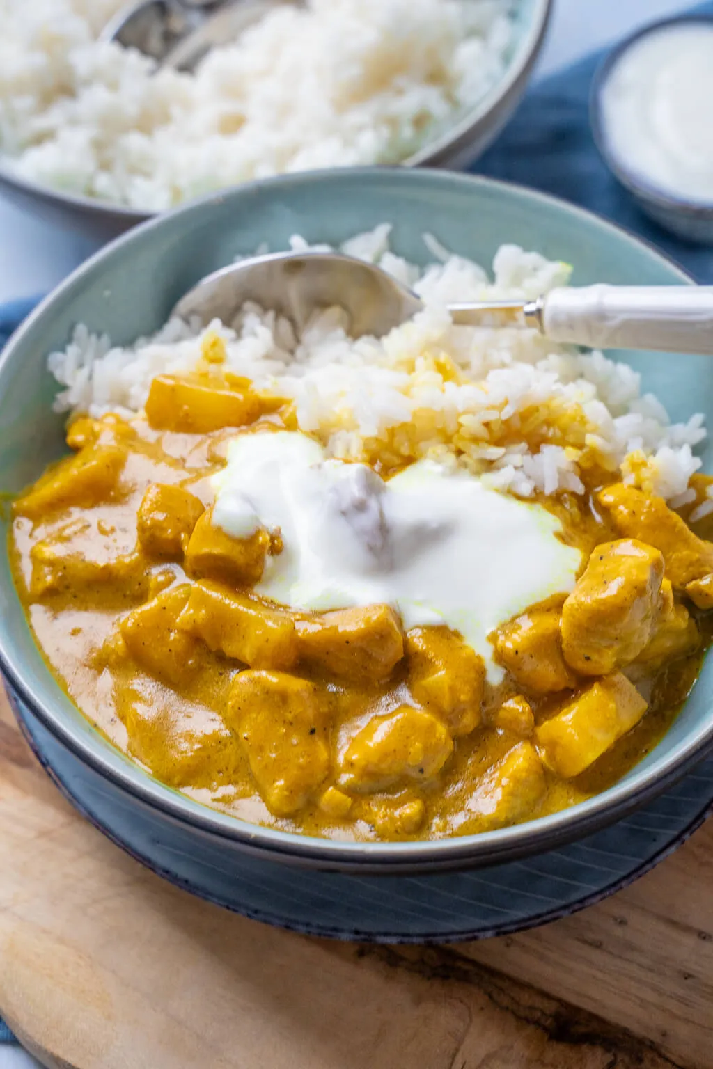 Ein aromatisches Madras Curry mit Kokosmilch und frischer Ananas, ein schnelles Gericht