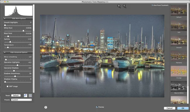 Ein Beispielbild, das mit dem Photomatix Pro-Plug-in tonemapped wurde, um einen surrealeren Effekt zu erzielen.